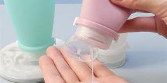 خرید جای کرم مسافرتی و سیلیکونی 4 عددی برند FIJROP 