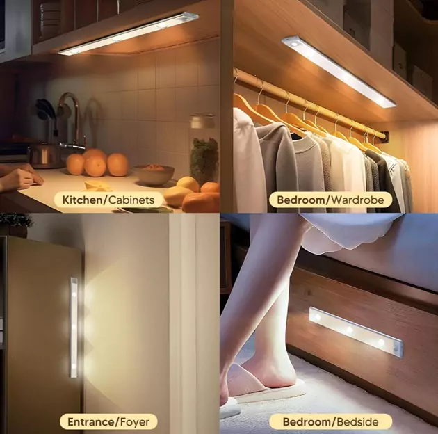 خرید چراغ کابینت با حسگر حرکت LED و کنترل از راه دور + ارسال فوری